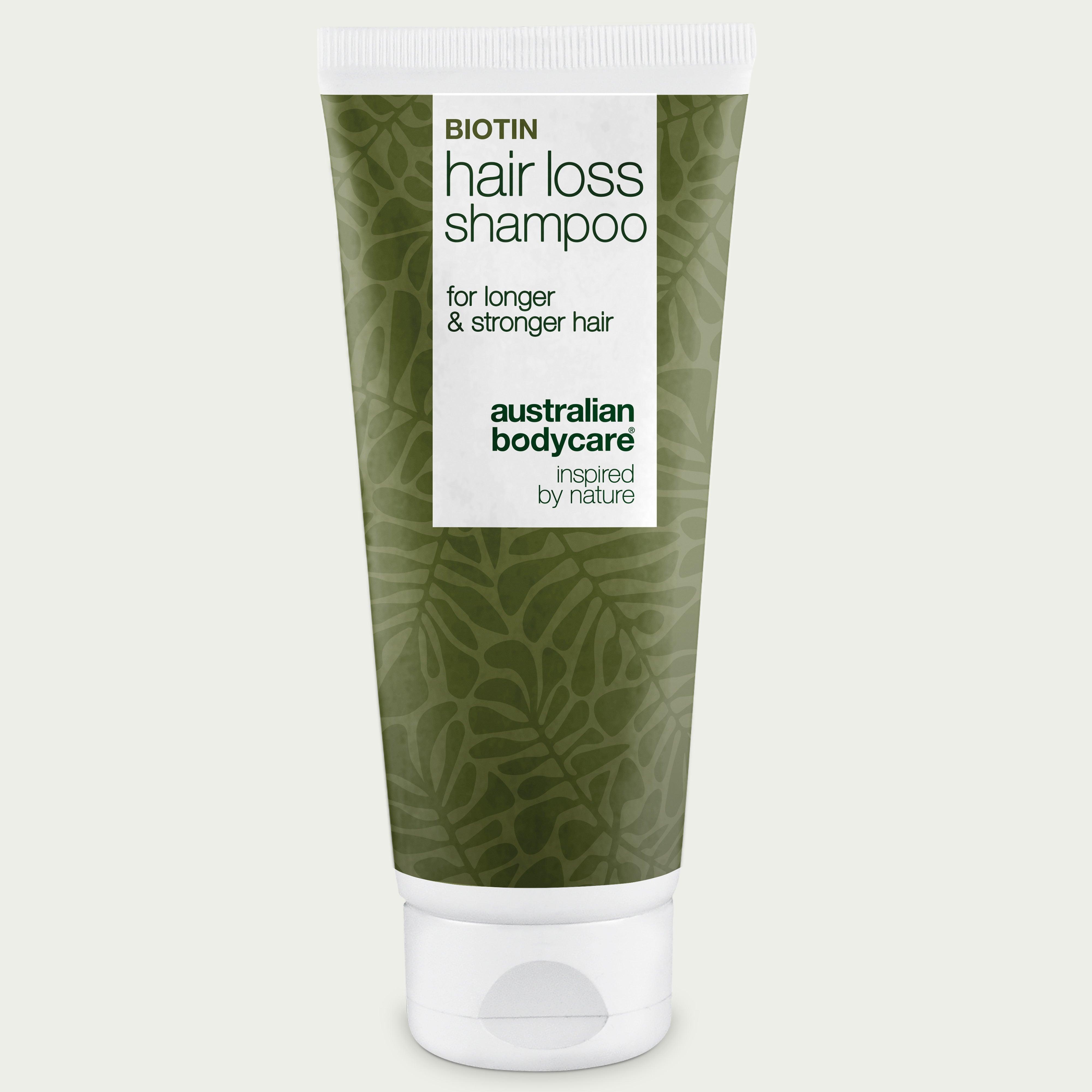 Australian Bodycare sjampo mot hårtap i hvit flaske
